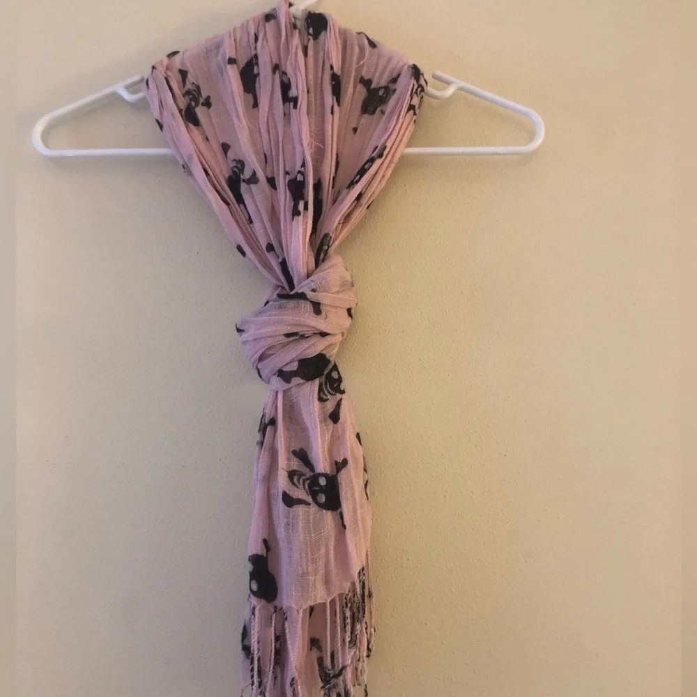 Patterned Scarf ~ Skulls/ Goth - Picture 2 of 3